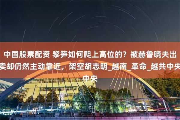中国股票配资 黎笋如何爬上高位的？被赫鲁晓夫出卖却仍然主动靠近，架空胡志明_越南_革命_越共中央