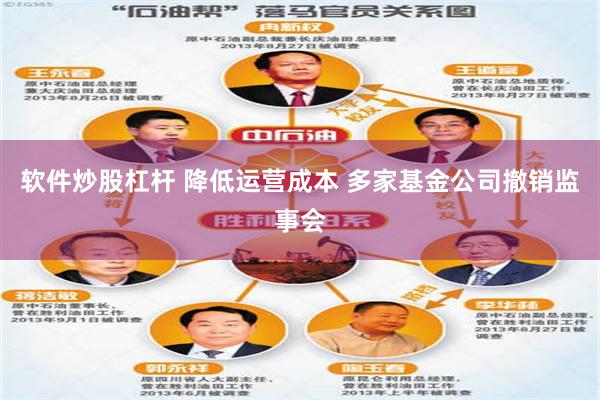软件炒股杠杆 降低运营成本 多家基金公司撤销监事会